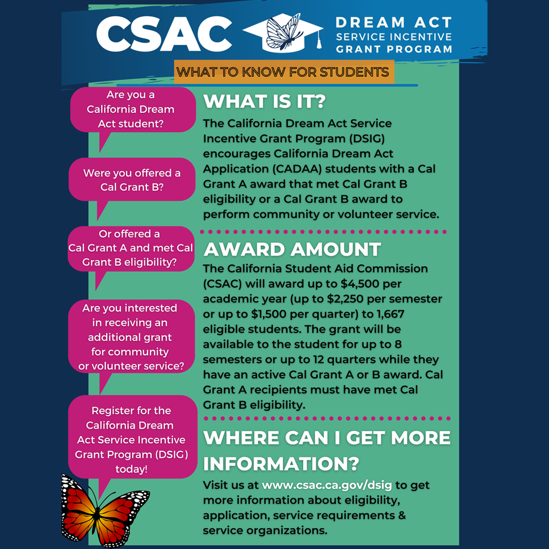 CA Dream Act Flyer